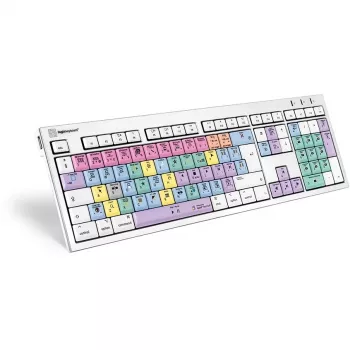 Klaviatūra Logickeyboard LKB-FCPX10-CWMU-UK Office USB QWERTY JK Anglų Daugiaspalvė