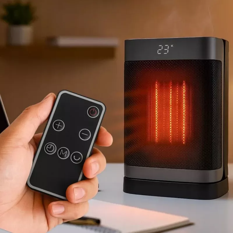 Extralink keraminis elektrinis bokštinis šildytuvas 1500W su LED ir nuotolinio valdymo pultu