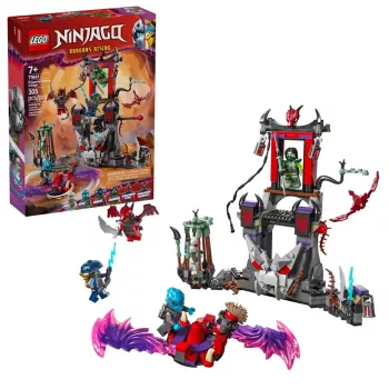 Konstruktorius LEGO NINJAGO 71841 Drakonų kaimas – 305 dalių, 6 minifigūrėlės, nuo 7 metų