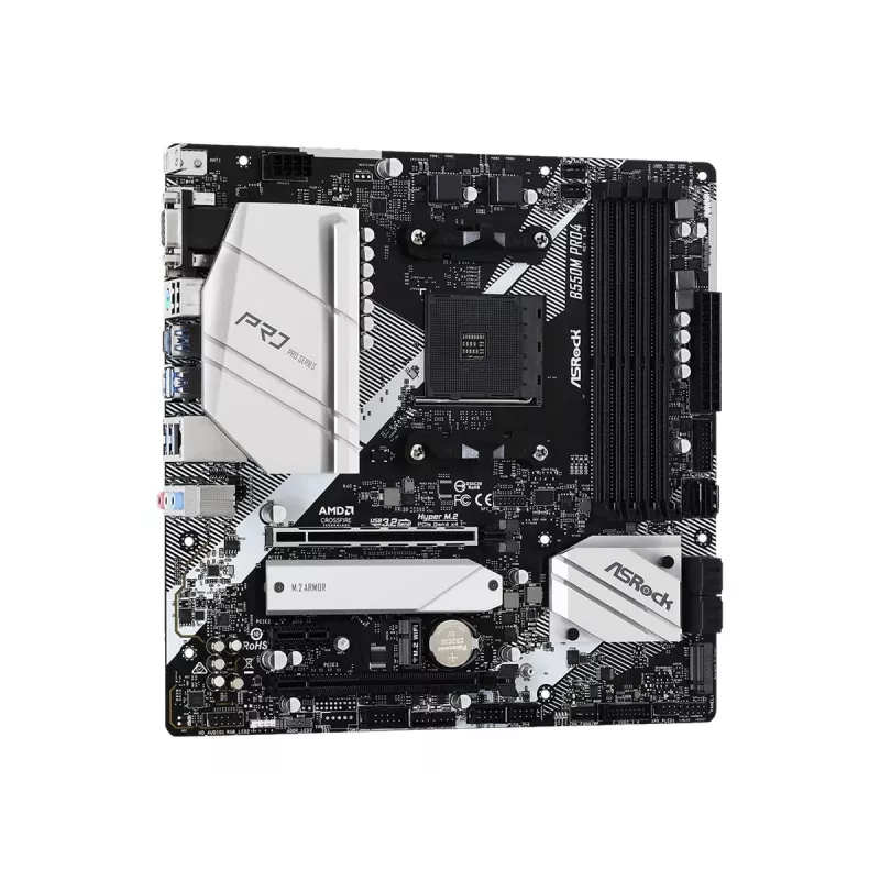 ASRock B550M Pro4 AM4 Micro-ATX pagrindinė plokštė