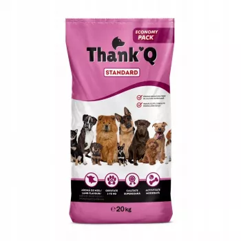 THANK'Q Standard Lamb sausas šunų ėdalas - 20 kg