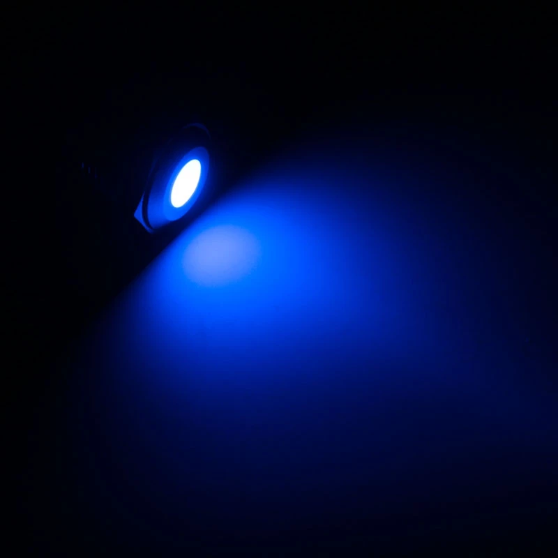 LED indikatorius Lamptron Dioda mėlyna LAMP-SW2001-H, montuojamas į skydelį
