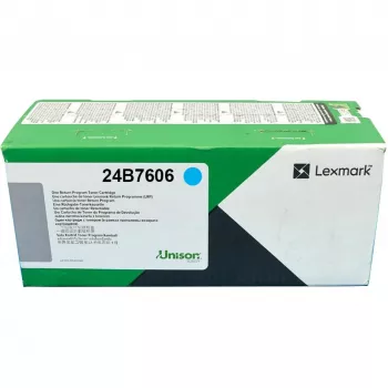 Originalus kasečių toneras Lexmark 24B7606 Cyan – 12 000 puslapių išeiga, 1 vnt.