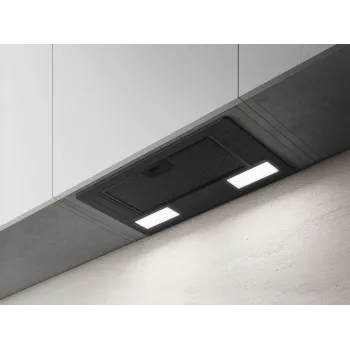 Elica ERA-LUX-BLK-60 60 cm juodas įmontuojamas delukso gaubtas