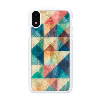 Mobilaus telefono dėklas iKins, skirtas iPhone XR — Mosaic Black apsauginis dangtelis