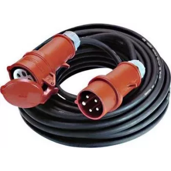 Prailginimo laidas lauko sąlygoms Bachmann 344.170, 5 m, 1 AC lizdas, juodas