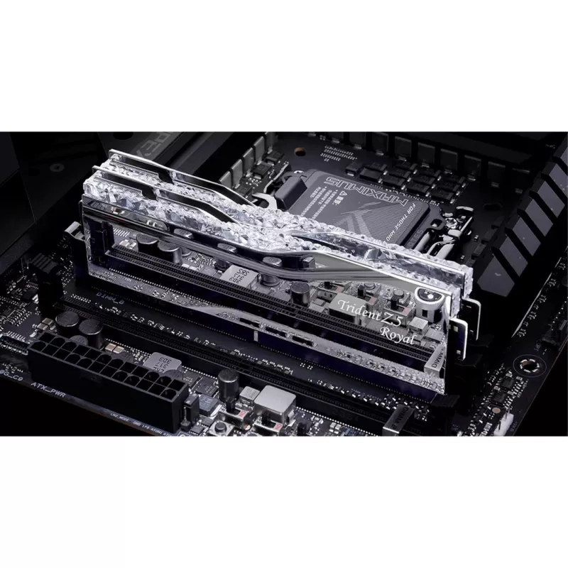 G.Skill Trident Z5 Royal 48 GB (2x 24 GB) DDR5-8200 MHz CL40 atminties rinkinys, sidabrinis