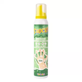 Tuban SHOCK! MULTISENSORY FOAM-GEL APPLE 200 ml Green – sensorinis putų-gelis obuolių kvapo