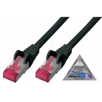 Tinklo kabelis ShiverPeaks BS75711-A1.5S Juoda 1,5m Cat6a S/FTP