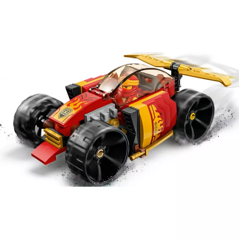LEGO 71780 NINJAGO Kainio lenktyninis automobilis EVO 2v1 lenktynių automobilio modelis į visureigį, statybos rinkinys vaikams nuo 6 metų