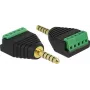 Lyties keitiklis DeLOCK 65948 – 4,4 mm stereo jack į terminalų bloką