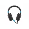 Žaidimų ausinės Fury NFU-1584 su ausinių mikrofonu, uždaro tipo, 98 dB, 15–25000 Hz, 2 m laidas, USB ir 3,5 mm, mėlyna