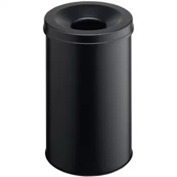 Dėžė atliekoms apvali plieninė juoda Durable 330601