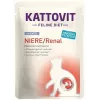 Šlapias kačių ėdalas KATTOVIT Niere/Renal 85 g paketėlis — 12 x 85 g, paukštiena (jautiena, vištiena, antis, kalakutiena) suaugusioms katėms, sergančioms inkstų nepakankamumu