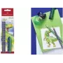 Pieštukų rinkinys Faber-Castell Dino HB Mėlyni – HB grafitiniai pieštukai, mėlynas korpusas, rinkinys