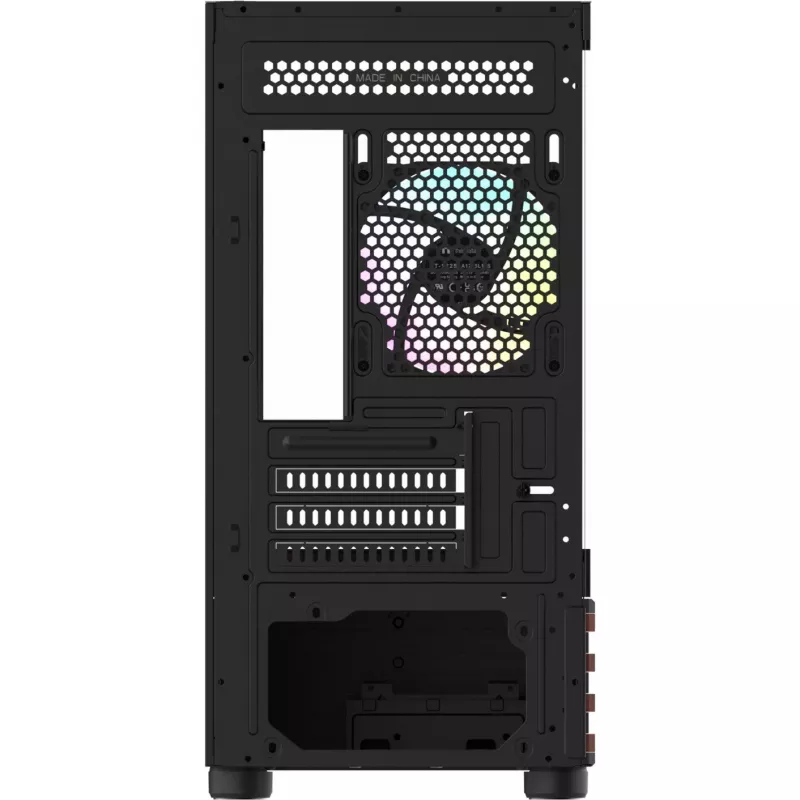 Kompiuterio korpusas Micro ATX Thermaltake View 170 WS ARGB, juodas, su 2x 120 mm šoniniais ir 1x 120 mm galiniu ventiliatoriumi, 2.5/3.5 colio kietieji diskai