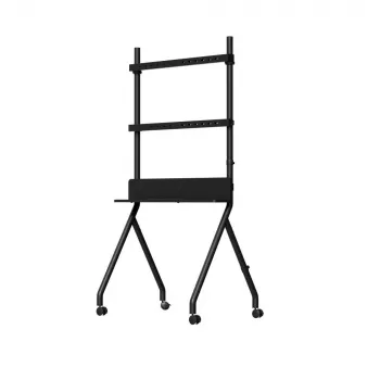 Mobilus televizoriaus stovas Gembird TVS-86F-02 2,18 m Juodas 40 kg 55-86 col.