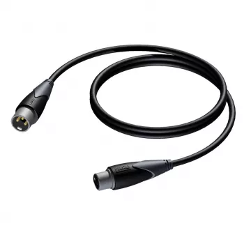 Procab XLR (vyriškas) į XLR (moteriškas) kabelis 1,5 m – subalansuotas mikrofoninis/garso kabelis