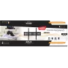 TV sieninis laikiklis LIBOX LB-120 32–85 col. (81,3 cm–2,16 m), iki 55 kg, VESA 200x200–600x400, pakreipiamas, plieninis, juodas