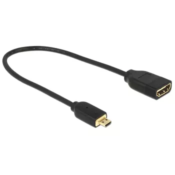 HDMI laidas DeLOCK 0,2 m HDMI-A / HDMI Micro-D