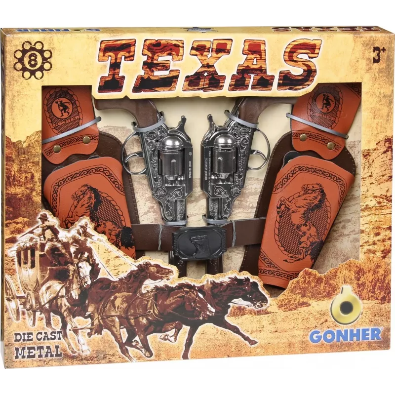 Gonher Coffret Texas Revolver 8 Šovinių (234/0)