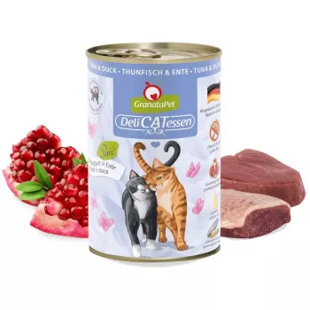 GRANATAPET DeliCATessen Tunas ir antis šlapias kačių ėdalas 400g