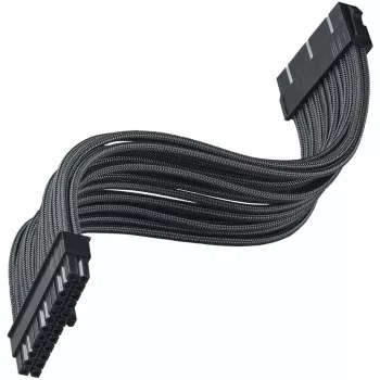 SilverStone PP07E - Maitinimo ilginimo laidas - ATX, 24 kontaktų (motina) į ATX, 24 kontaktų (tėvas) - 30 cm - Juoda