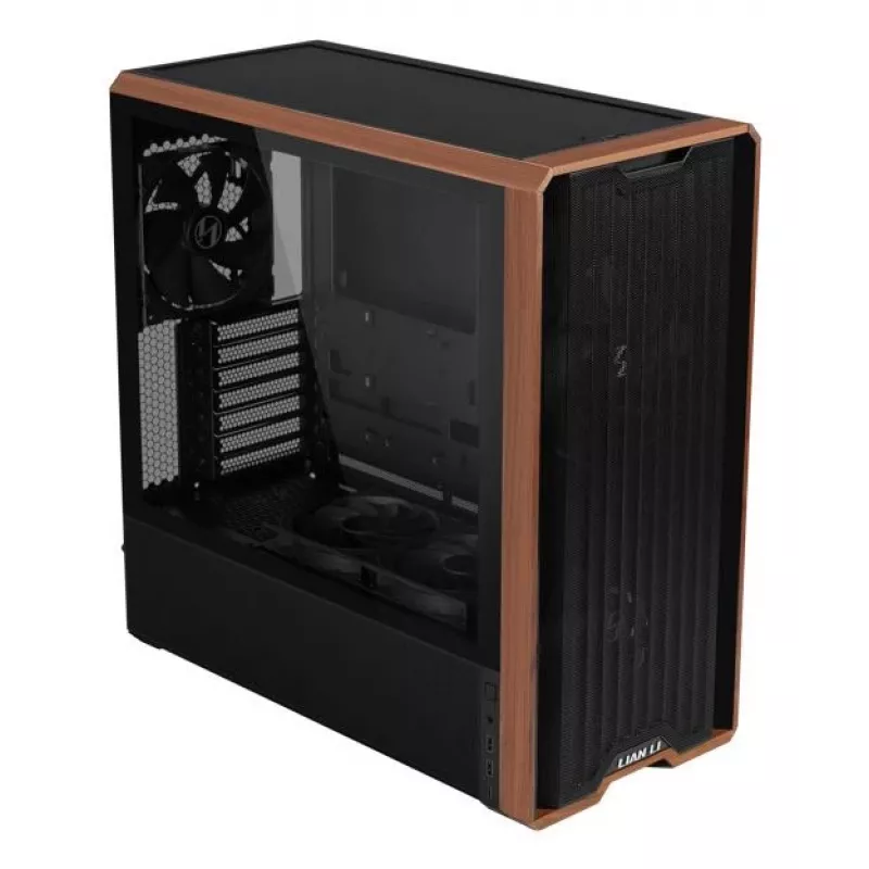 Kompiuterio korpusas Lian Li Lancool LAN217X Midi Tower Juodas, Medis