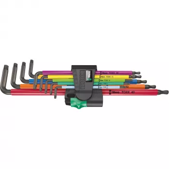 Wera 967/9 TX XL TORX® L formos raktų rinkinys, 9 vnt.