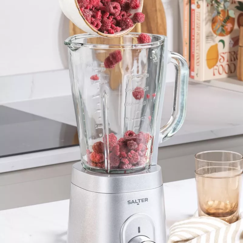Blenderis Salter EK5531MMSVDE su stiklo ąsočiu