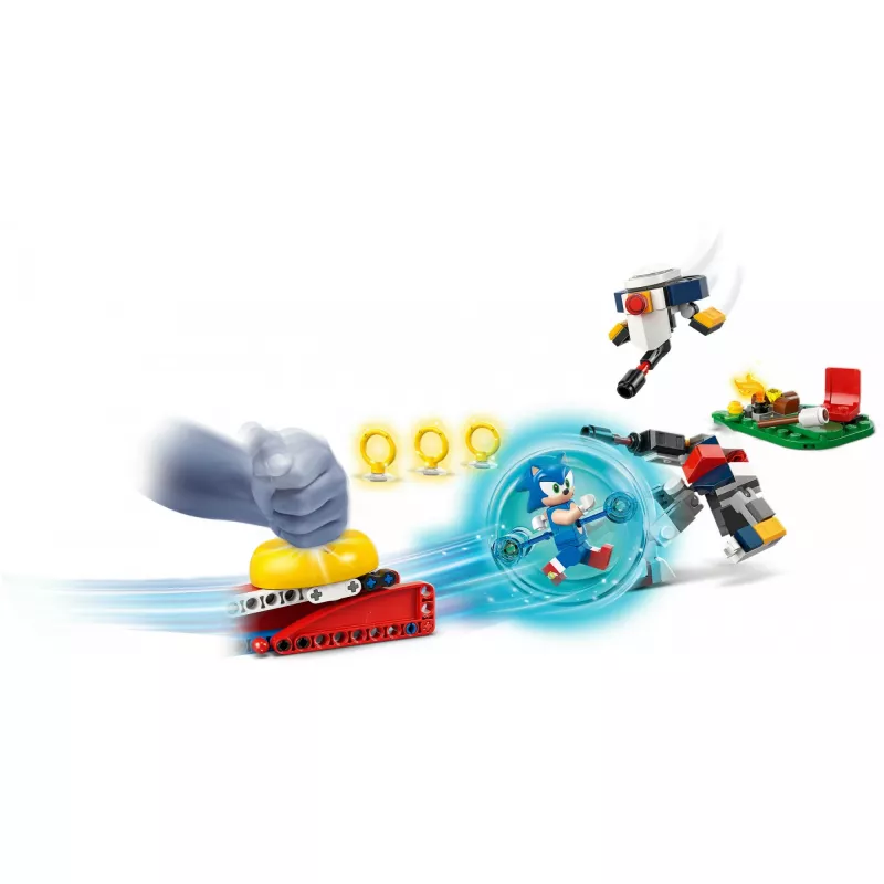 LEGO Sonic the Hedgehog 77001 Campfire Showdown statybinis rinkinys, 177 dalių, 1 minifigūrėlė, nuo 7 metų