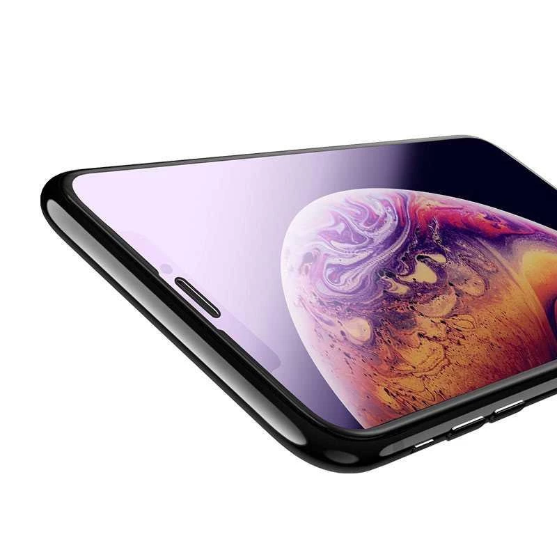 Grūdinto stiklo apsauginis stiklas Devia Van Anti-blue Ray, skirtas iPhone XR 6.1, juodas