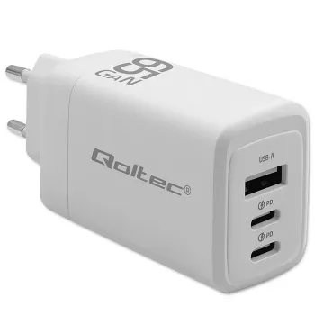 QOLTEC 51822 65W GaN įkroviklis 2×USB-A 2×USB-C