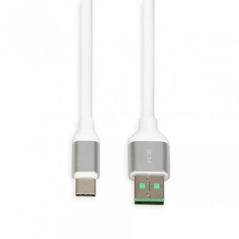 USB A į USB C laidas IBOX IKUMTCWQC 1,5 m, USB 2.0, 3 A, baltas