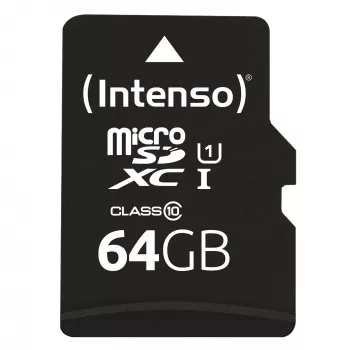 Intenso Performance microSDXC UHS-I atminties kortelė 64GB + SD adapteris