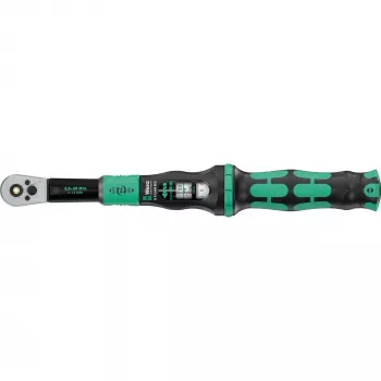 Drehmomentschlüssel mit Durchsteckvierkant Click-Torque Lock A 6 R/L schwarz/grün, Abtrieb 1/4 Bit-Aufnahme, 2,5 bis 25Nm
