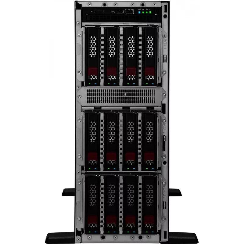 HPE ProLiant ML350 Gen11 5515+ 3,2 GHz 8 branduoliai 64 GB 960 GB SSD bokštinis serveris