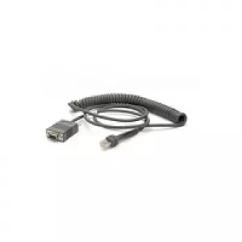 Zebra CBA-R71-C09ZAR serijinis kabelis, juodas, 2,8 m, RS232 DB9