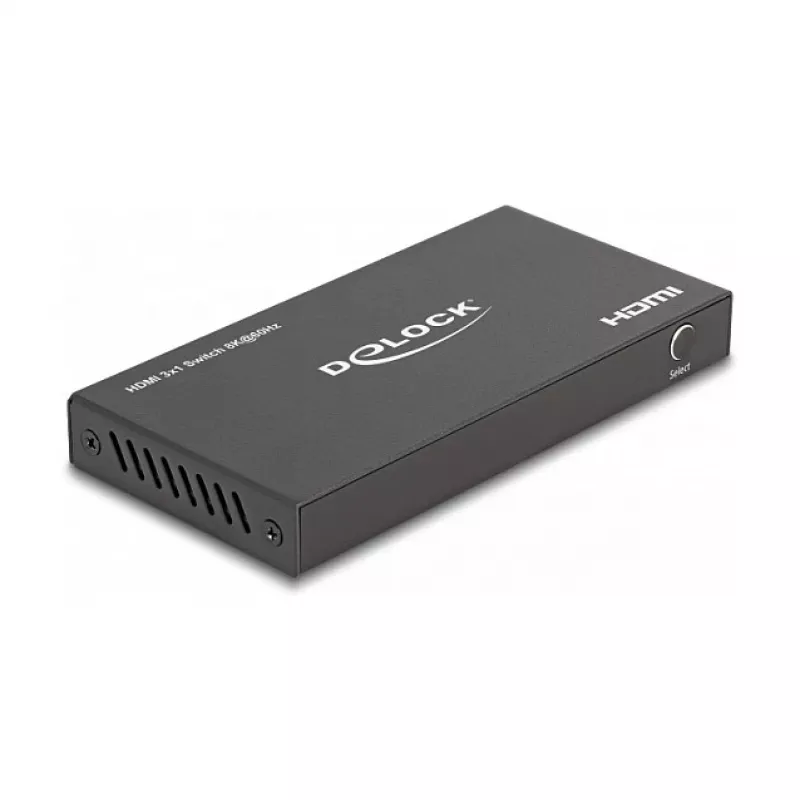 DeLOCK HDMI jungiklis 3 x HDMI įėjimas į 1 x HDMI išėjimas 8K 60 Hz