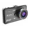 Automobilinis vaizdo registratorius TRACER 4TS Full HD dviejų kamerų, 2 MP priekinė, 0.4 MP salono, 140°/60° kampai, 4 colių IPS ekranas, 150 mAh baterija, aliumininis korpusas, parkavimo pagalba