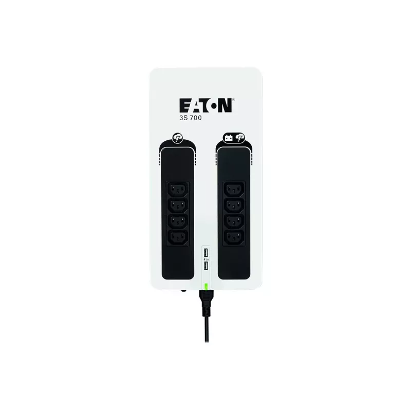 Eaton 3S700I nepertraukiamo maitinimo šaltinis (UPS) budėjimo režimo (Offline) 0,7 kVA 420 W 8 kintamosios srovės lizdai