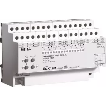 GIRA pavara 216100 KNX/EIB Jalousie 8 kanalų 230VAC REG (216100)