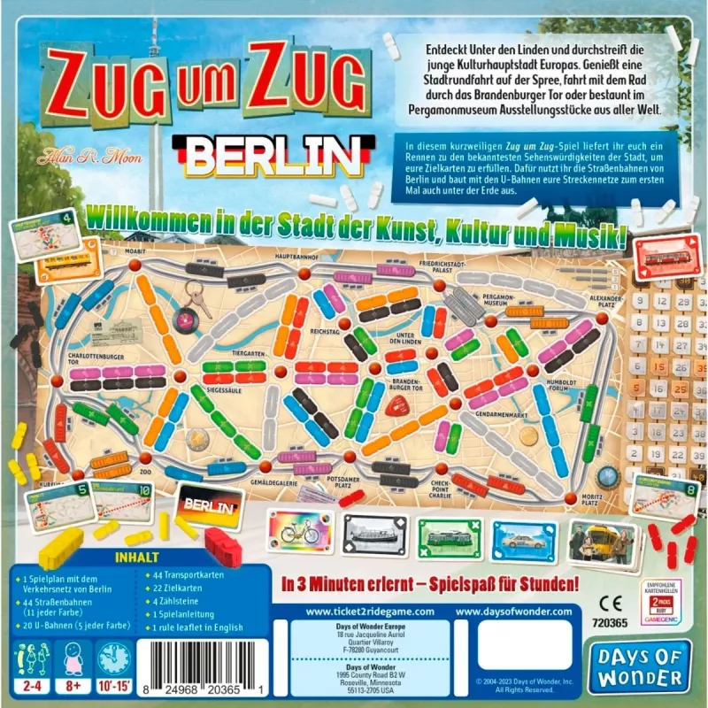 Zug um Zug: Berlynas, stalo žaidimas