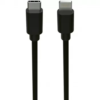Mobiliojo telefono laidas Ansmann 1700-0106 juodas USB C Lightning 0,12 m