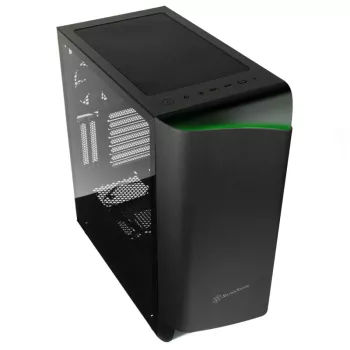 SilverStone Seta A1 Midi-Tower, grūdintas stiklas - juoda