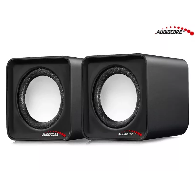 2 krypčių kompiuterio garsiakalbis Audiocore AC870 B — 3 W RMS, maitinimas per USB, 3,5 mm įvestis, 2.0 kanalai