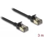 DeLOCK RJ45 Cat.8.1 tinklo kabelis 3 m juodas