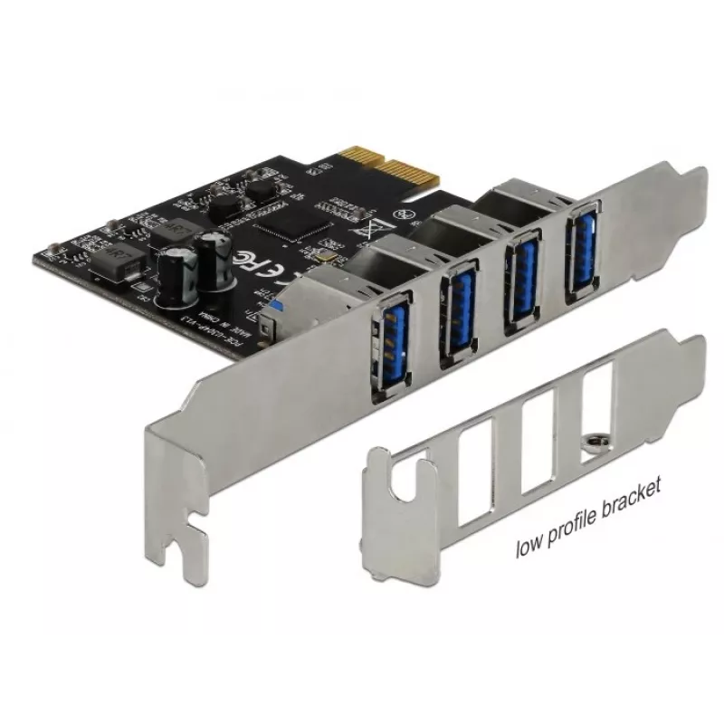 Vidinė PCIe USB 3.2 Gen 1 adapterio kortelė DeLOCK 90304