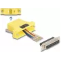 DeLOCK D-Sub 25 pin moteriškas į RJ45 moteriškas surinkimo rinkinys geltonas VGA RJ-45