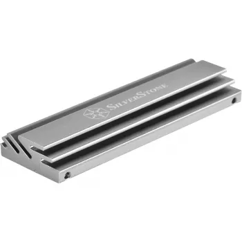 Pasyvus M.2 aušintuvas SILVERSTONE TP04 – aliumininis radiatorių rinkinys M.2 SSD (SST-TP04)